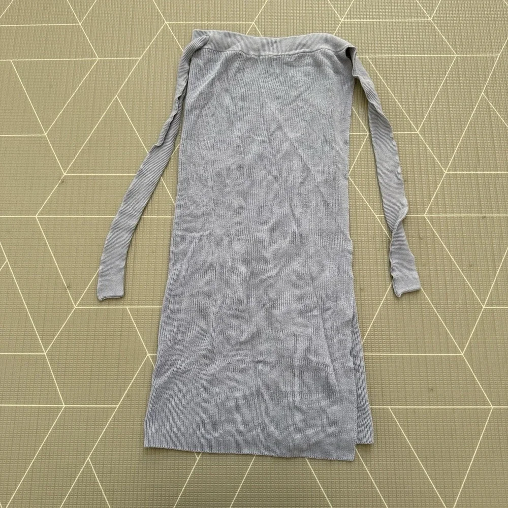 Free People Beach‎ Borderline Midi Skirt Size Large Ribbed Wrap - Picture 2 of 8